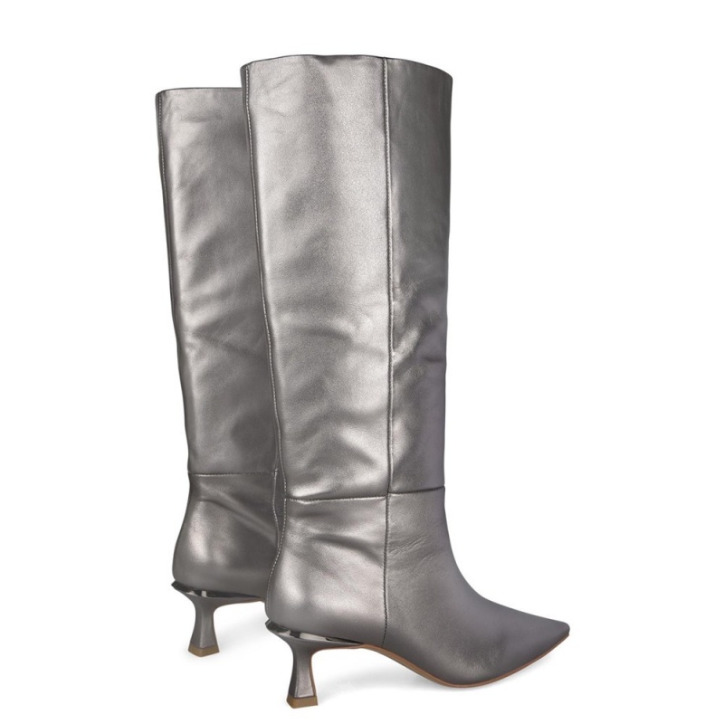 Bottes à Talons Alma En Pena Pointed Embout Blanche Bleu Femme | RYI-17621822